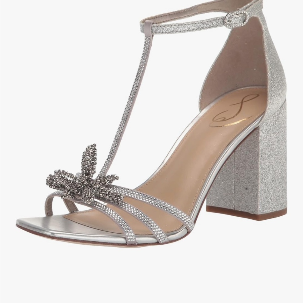 Sam Edelman Elegant Silver Heeled Sandals
